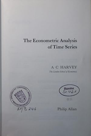 Seller image for The econometric analysis of time series for sale by Antiquariat Bookfarm