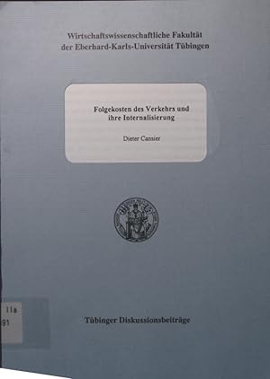 Seller image for Folgekosten des Verkehrs und ihre Internalisierung for sale by Antiquariat Bookfarm