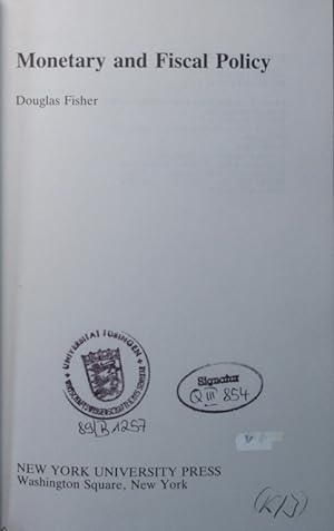 Bild des Verkufers fr Monetary and fiscal policy zum Verkauf von Antiquariat Bookfarm