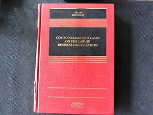 Immagine del venditore per Commentaries and Cases on the Law of Business Organization. venduto da Antiquariat Bookfarm