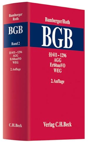 Immagine del venditore per Kommentar zum Brgerlichen Gesetzbuch Bd. 2:  611 - 1296, AGG, ErbbauVO, WEG. venduto da Antiquariat Bookfarm