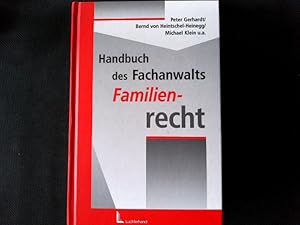 Bild des Verkufers fr Handbuch des Fachanwalts Familienrecht. zum Verkauf von Antiquariat Bookfarm