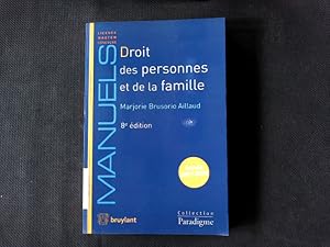 Immagine del venditore per Droit des personnes et de la famille. venduto da Antiquariat Bookfarm