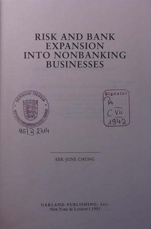 Seller image for Risk and bank expansion into nonbanking businesses for sale by Antiquariat Bookfarm