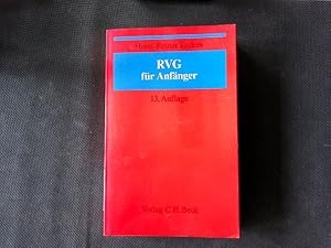 Imagen del vendedor de RVG fr Anfnger. a la venta por Antiquariat Bookfarm
