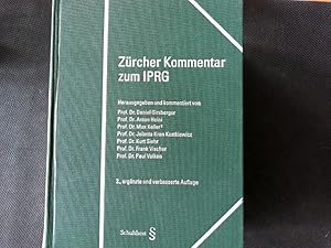 Bild des Verkufers fr Kommentar zum Schweizerischen Zivilrecht. Ehemals Kommentar zum Schweizerischen Zivilgesetzbuch: Kommentar zum Schweizerischen Zivilrecht. Ehemals . Privatrecht (IPRG) vom 18. Dezember 1987. Kommentar zum Bundesgesetz ber das Internationale Privatrecht (IPRG) vom 18. Dezember 1987. zum Verkauf von Antiquariat Bookfarm