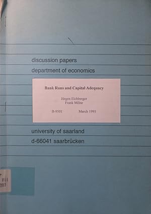 Seller image for Bank runs and capital adequacy for sale by Antiquariat Bookfarm