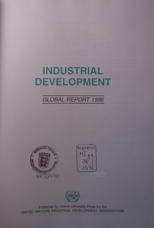 Bild des Verkufers fr Industrial development global report. - 1996 zum Verkauf von Antiquariat Bookfarm