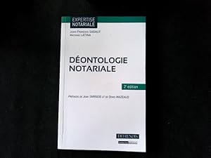 Seller image for Deontologie notariale. for sale by Antiquariat Bookfarm
