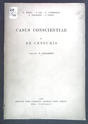 Seller image for Casus Conscientiae II. de censuris. for sale by books4less (Versandantiquariat Petra Gros GmbH & Co. KG)