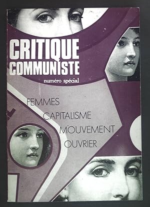 Bild des Verkufers fr Systeme capitaliste et oppression des femmes. - in: Critique communiste numero special. zum Verkauf von books4less (Versandantiquariat Petra Gros GmbH & Co. KG)