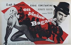 "EN PLEINE BAGARRE" Réalisé par Georges BIANCHI en 1961 avec Eddie CONSTANTINE / Affichette origi...