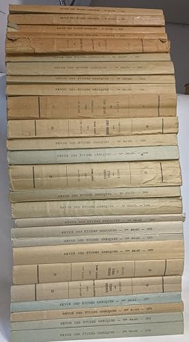 Revue des études grecques - 26 volumes entre 1955 et 1979 (voir description)