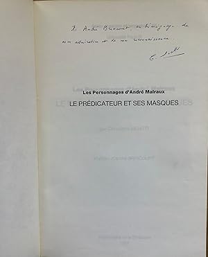 Le Prédicateur et ses masques : les personnages d'André Malraux