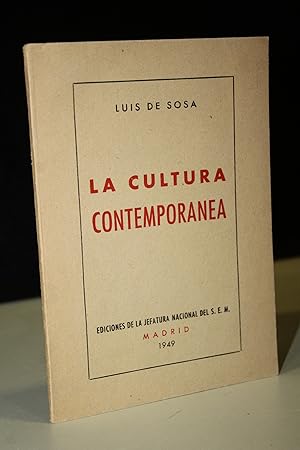 Imagen del vendedor de La cultura contempornea.- Sosa, Luis de. a la venta por MUNDUS LIBRI- ANA FORTES