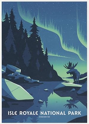 Seller image for Iris Royale National Park Lake Superior Michigan Shipwrecks USA Postcard for sale by Postcard Finder