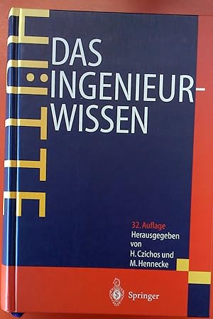 Bild des Verkufers fr Htte - Das Ingenieurwissen. 32. Auflage. zum Verkauf von biblion2