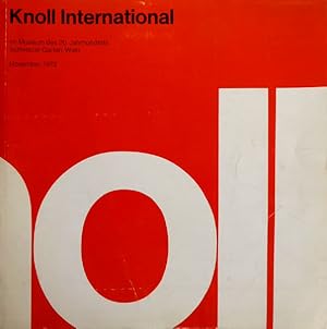 Knoll International. Im Museum des 20. Jahrhunderts. Schweizer Garten, Wien. November 1973.