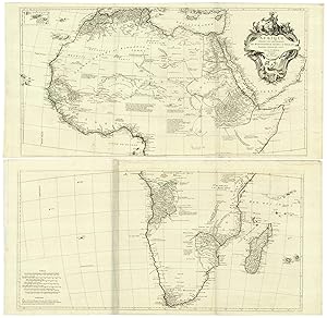 Immagine del venditore per Afrique Publie sous les Auspices de Monsieur Le Duc d'Orleans Prmier Prince du Sang. venduto da Altea Antique Maps