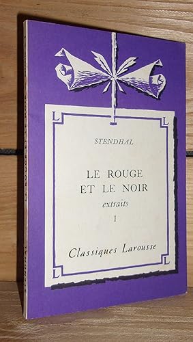 Imagen del vendedor de LE ROUGE ET LE NOIR I : Extraits a la venta por Planet's books