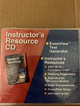 Image du vendeur pour Modern Welding Instructor's Resource CD mis en vente par Textbook Pro