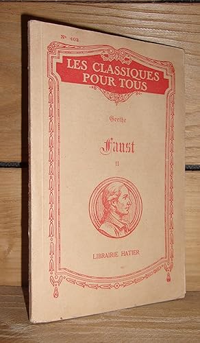 Seller image for FAUST : Der Tragedie Erster Teil - Tome II for sale by Planet's books