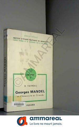 Seller image for Georges Mandel : Un clmenciste en Gironde (Bibliothque) for sale by Ammareal