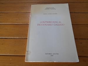 Imagen del vendedor de Contribucin al diccionario gallego, a la venta por Librera Camino Bulnes