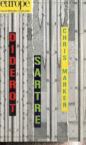 Bild des Verkufers fr Europe, n1014 (octobre 2013) - Diderot, Sartre, Chris Marker - zum Verkauf von Le-Livre