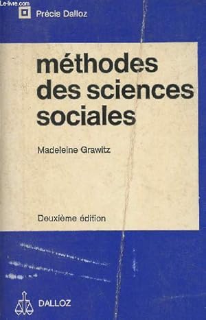 Immagine del venditore per Mthodes des sciences sociales - 2e dition - Prcis Dalloz venduto da Le-Livre