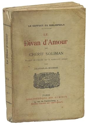 Imagen del vendedor de Le Divan d'Amour du Cherif Soliman a la venta por Kenneth Mallory Bookseller ABAA