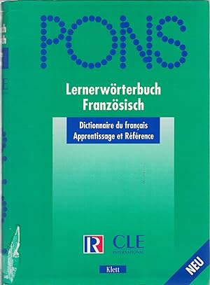 Bild des Verkufers fr PONS Lernerw?rterbuch Franz?sisch zum Verkauf von Antiquariat Hans Wger