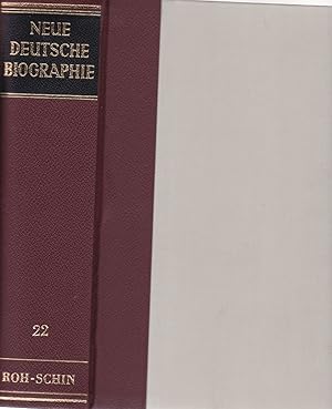 Bild des Verkufers fr Neue deutsche Biographie. Bd. 22: Rohmer - Schinkel. Mit ADB & NDB-Gesamtregister auf CD-ROM, 2. Ausgabe. zum Verkauf von Fundus-Online GbR Borkert Schwarz Zerfa