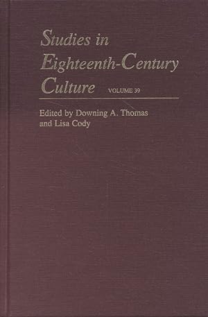 Seller image for Studies in Eighteenth-Century Culture. Vol. 39. for sale by Fundus-Online GbR Borkert Schwarz Zerfa