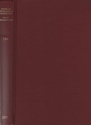 Image du vendeur pour Transactions of the American Philological Asociation. Volume 124. mis en vente par Fundus-Online GbR Borkert Schwarz Zerfa