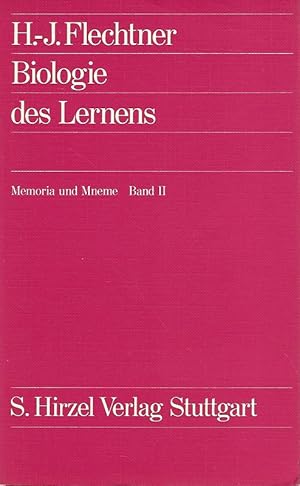 Seller image for Biologie des Lernens. Memoria und Mneme, Band 2. for sale by Lewitz Antiquariat