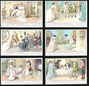Bild des Verkufers fr 6 Sammelbilder Liebig, Serie Nr. 1323: Le Chevalier  la Rose, Barok, Adel zum Verkauf von Bartko-Reher