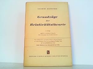 Imagen del vendedor de Grundzge der Relativittstheorie. a la venta por Antiquariat Ehbrecht - Preis inkl. MwSt.