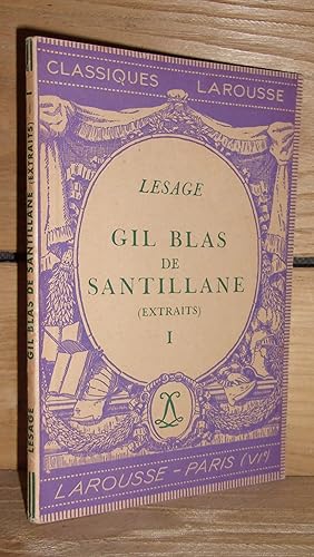 Seller image for HISTOIRE DE GIL BLAS DE SANTILLANE I : Extraits for sale by Planet's books