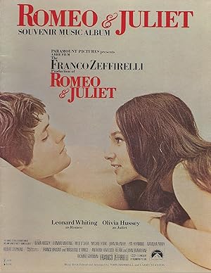 Imagen del vendedor de Romeo and Juliet Souvenir Music Album a la venta por AcornBooksNH