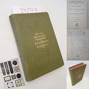 Seller image for Atlas und Grundriss der Bakteriologie und Lehrbuch der speziellen bakteriologischen Diagnostik, Teil I: Atlas. Von Prof.Dr. K. B. Lehmann (Vorstand des hygienischen Instituts in Wrzburg) und Dr. Rudolf Neumann (Assistent am hygienischen Institut in Wrzburg). Mit 588 farbigen Abbildungen auf 63 Tafeln und etwa 70 Bildern im Text = Lehmann`s Medicin Handatlanten Band X for sale by Galerie fr gegenstndliche Kunst