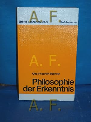 Imagen del vendedor de Philosophie der Erkenntmis. Erster Teil: Das Vorverstndnis und die Erfahrung des Neuen. a la venta por Antiquarische Fundgrube e.U.