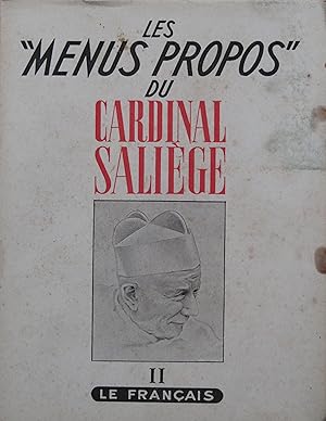 Les "Menus Propos" Tome II Le français