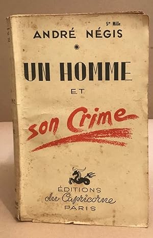 Un homme et son crime