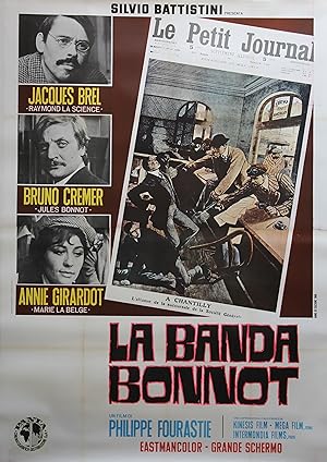 "LA BANDE A BONNOT" Réalisé par Philippe FOURASTIÉ en 1968 avec Jacques BREL, Bruno CREMER, Annie...