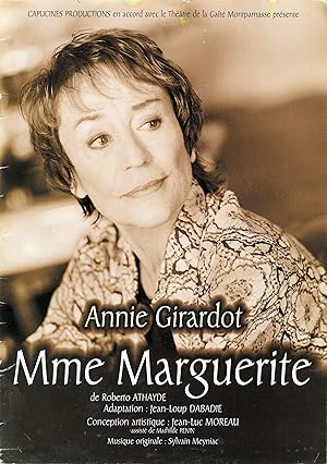 "Annie GIRARDOT: Mme MARGUERITE" Programme original dédicacé (2001)