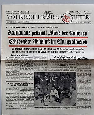 Völkischer Beobachter. Kampfblatt der national-sozialistischen Bewegung Großdeutschlands. - 230. ...