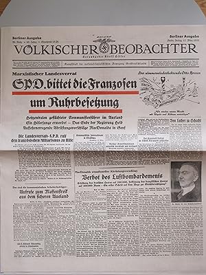 Völkischer Beobachter. Kampfblatt der national-sozialistischen Bewegung Großdeutschlands. - 76. A...