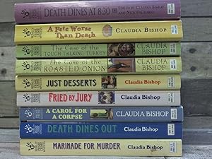 Imagen del vendedor de 9 Claudia Bishop Mystery Novels (Death Dines at 8:30, A Fete Wors a la venta por Archives Books inc.