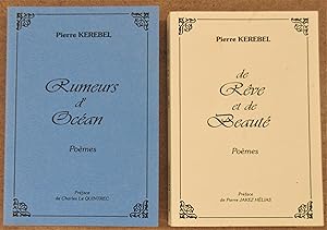 Lot de 2 ouvrages : Rumeurs d'Océan - Poèmes : Préface de Charles Le Quintrec [inclus Les Yeux du...